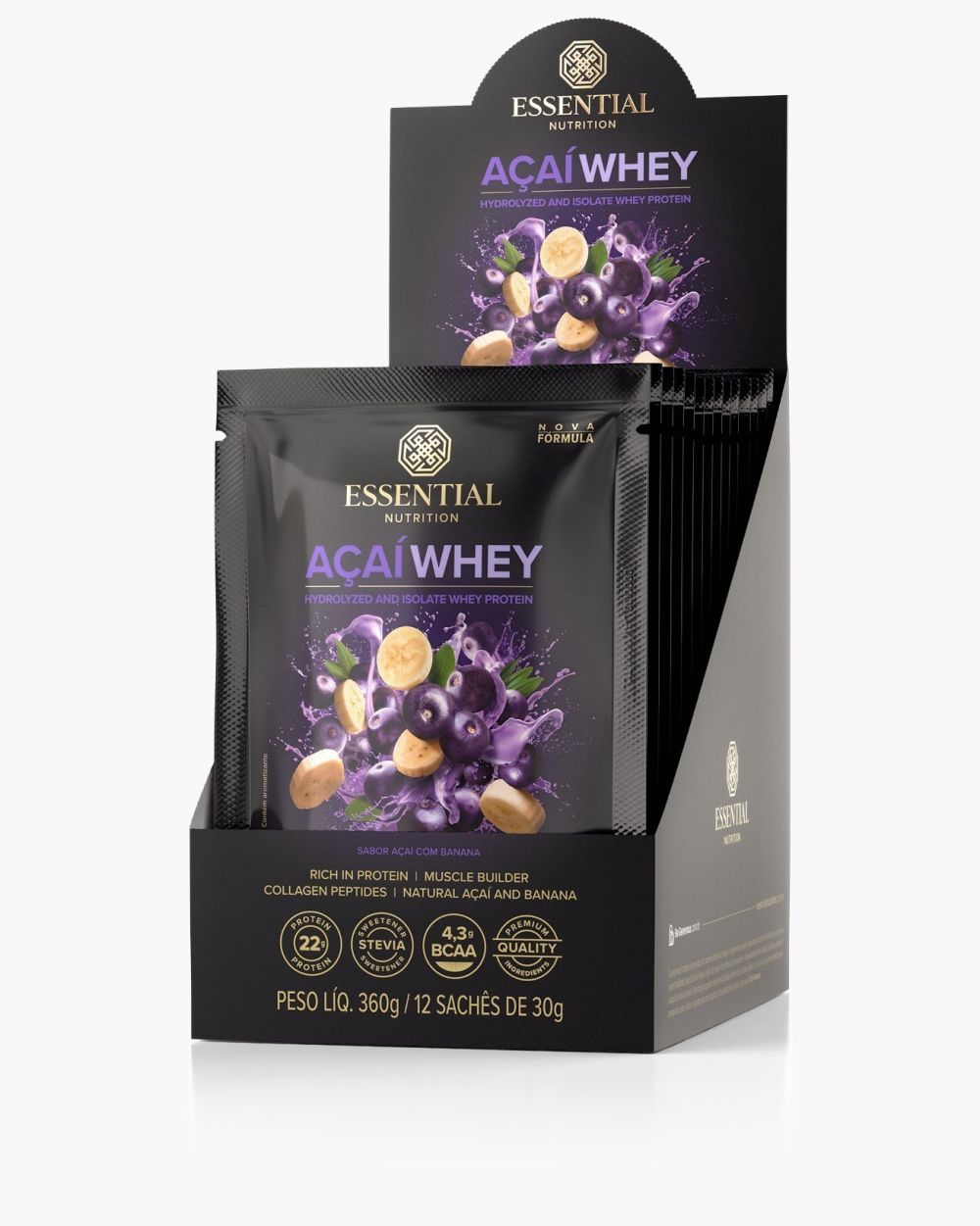 Açaí Whey Box | Essential Nutrition 360g