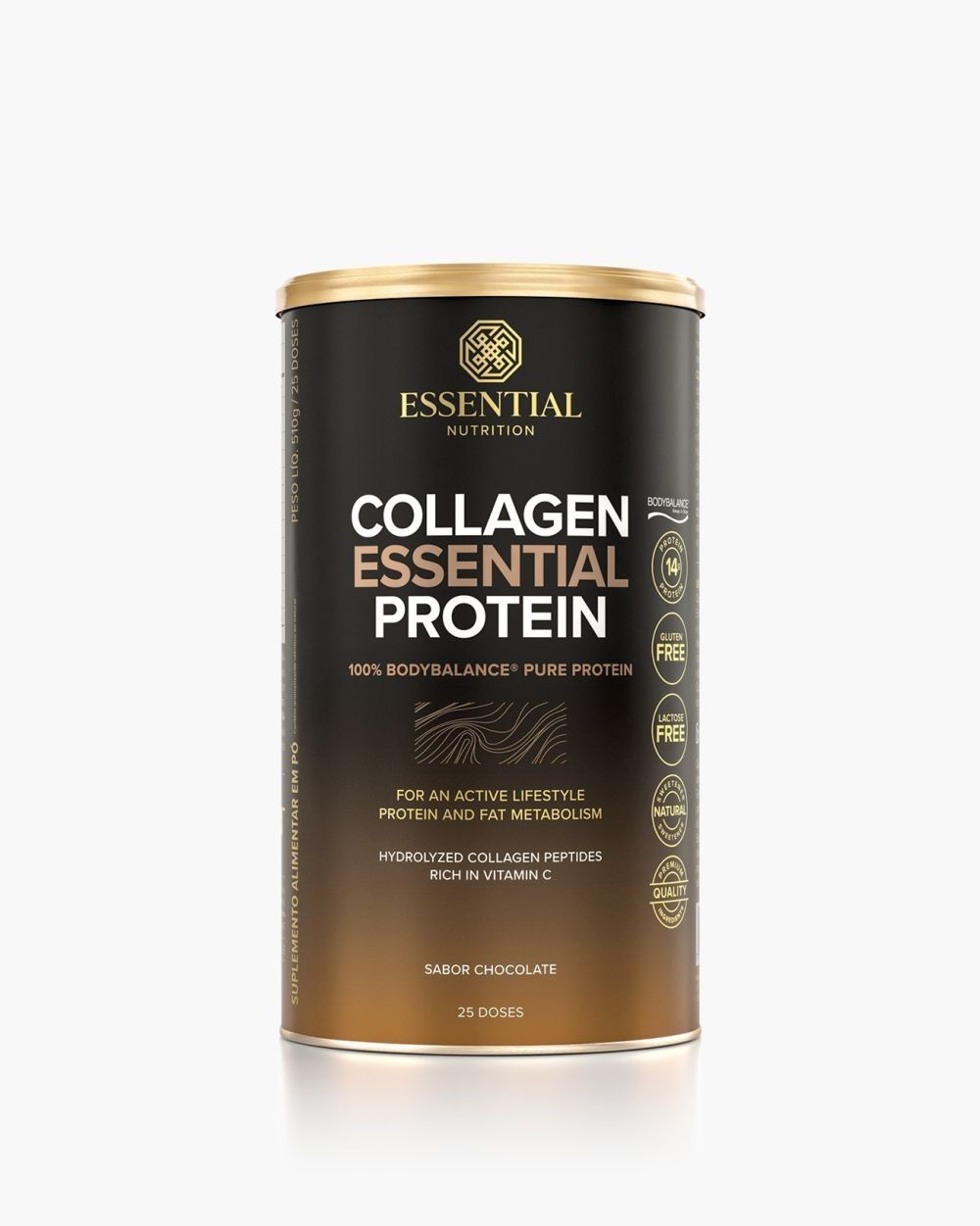 Collagen Essential Protein Chocolate Lata | Essential Nutrition 510g