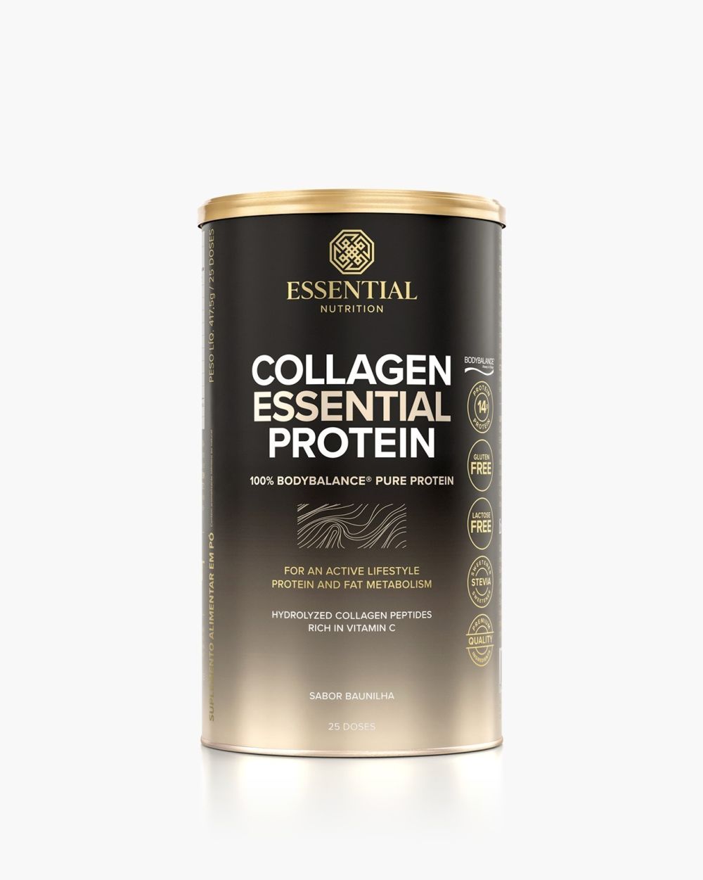 Collagen Essential Protein Baunilha Lata | Essential Nutrition 417,5g