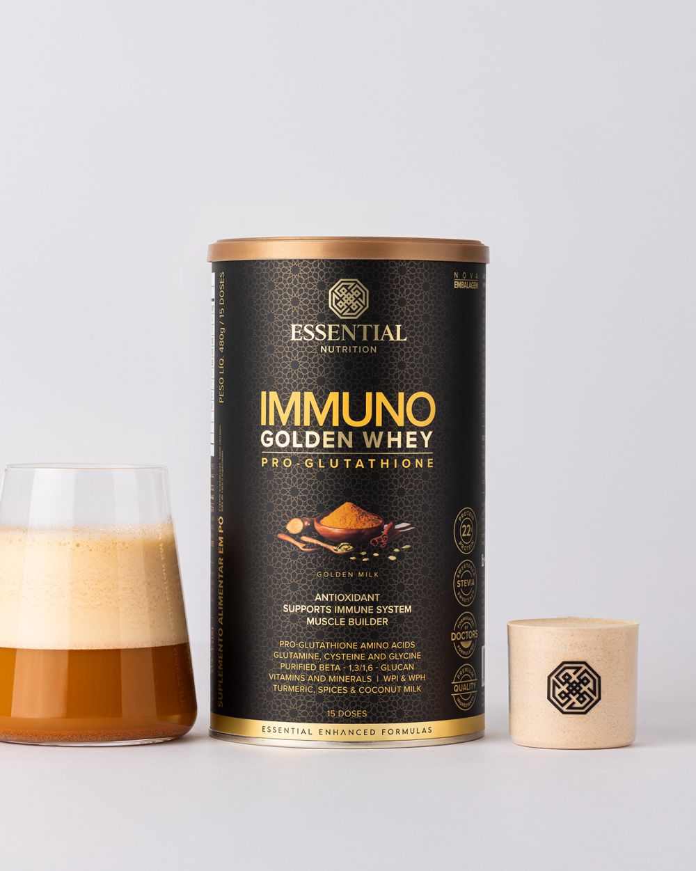 Immuno Golden Whey Lata | Essential Nutrition 480g