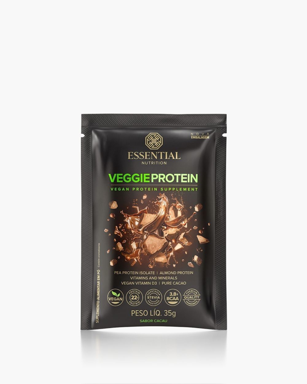 Veggie Protein Cacao Whey Box | Essential Nutrition 455g