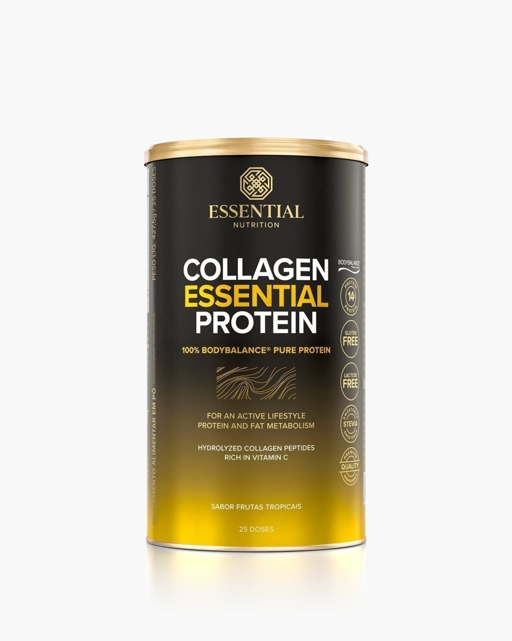 Collagen Essential Protein Frutas Tropicais Lata | Essential Nutrition 427,5g