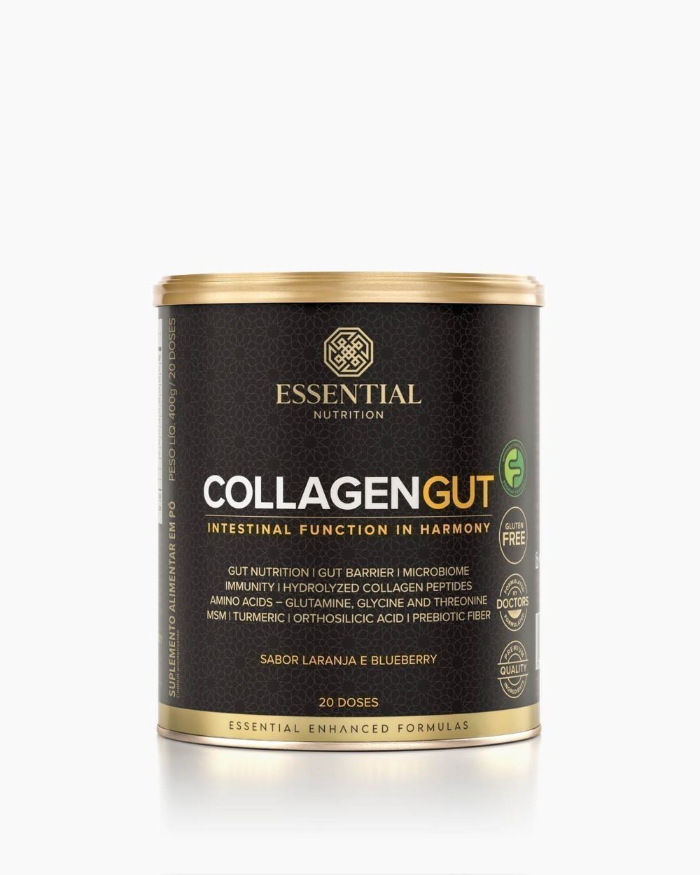 Collagen Gut Laranja e Blueberry Lata | Essential Nutrition 400g