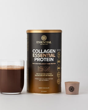 Collagen Essential Protein Chocolate Lata | Essential Nutrition 510g