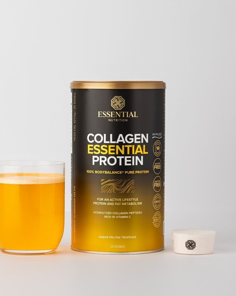 Collagen Essential Protein Frutas Tropicais Lata | Essential Nutrition 427,5g