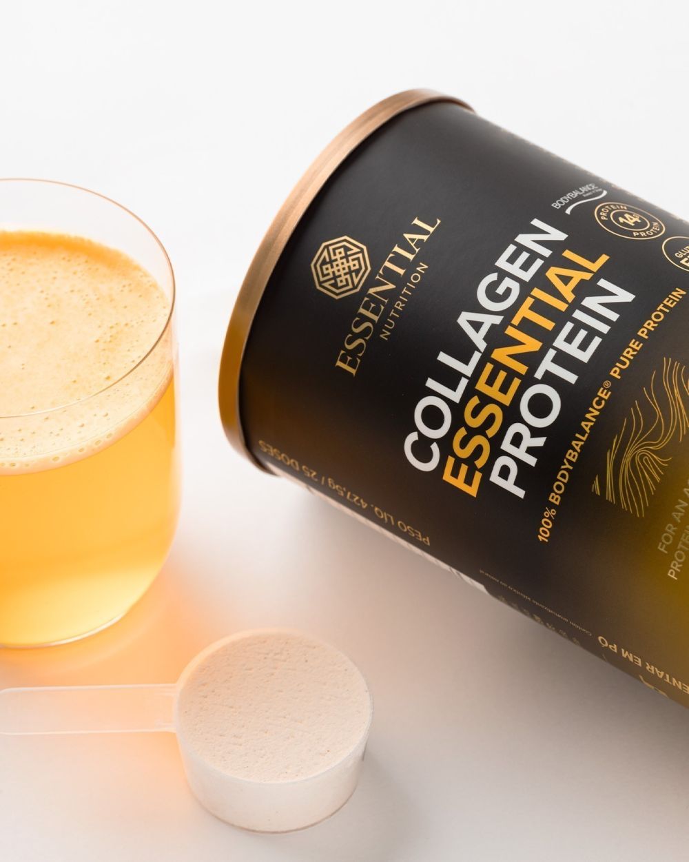 Collagen Essential Protein Frutas Tropicais Lata | Essential Nutrition 427,5g