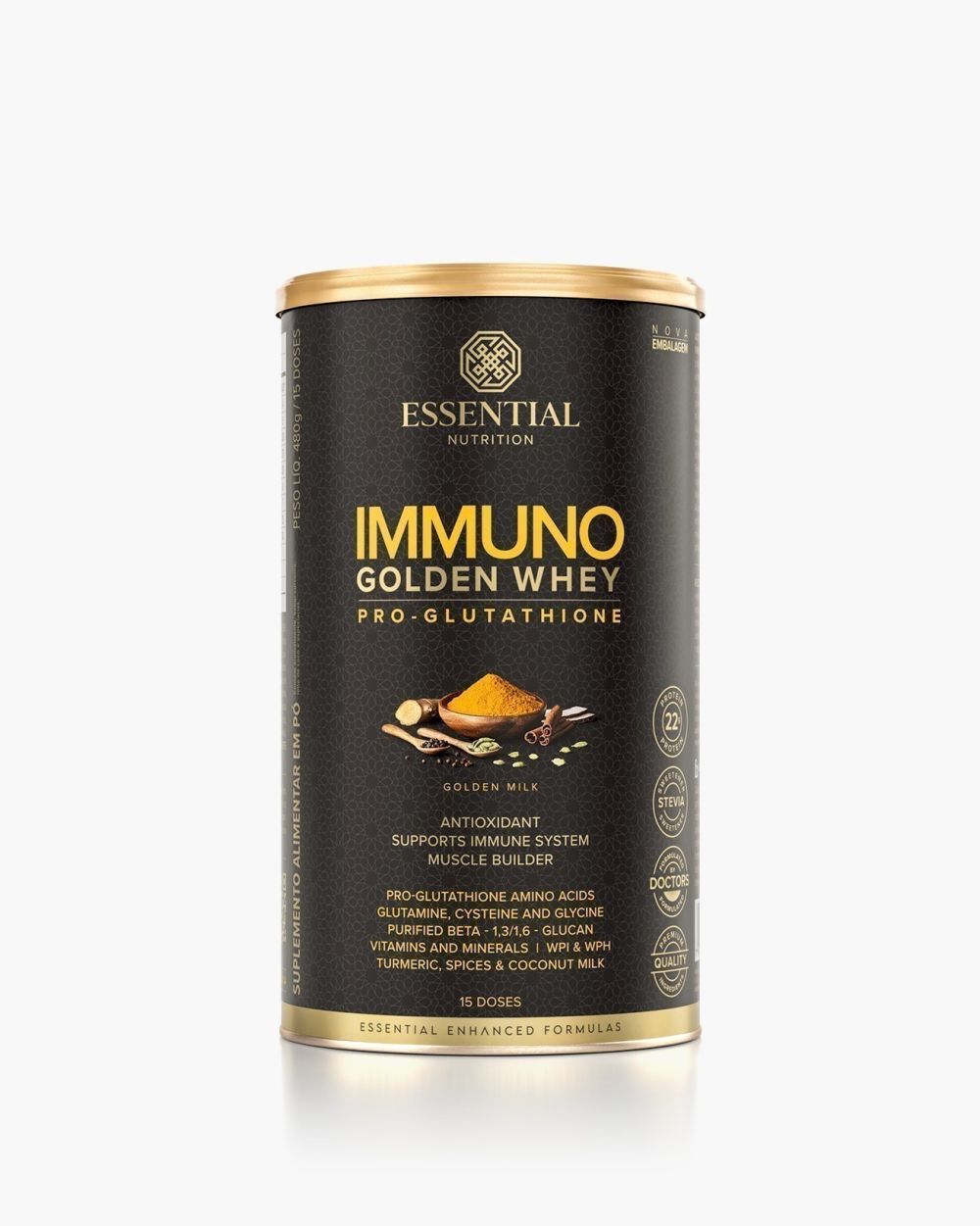 Immuno Golden Whey Lata | Essential Nutrition 480g